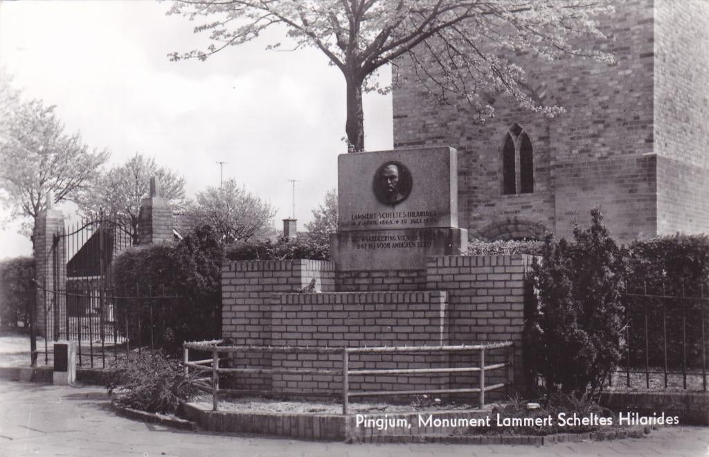 Pingjum. Monument Lammert Scheltes Hilarides.  **, Ophalen of Verzenden, 1960 tot 1980, Ongelopen, Friesland