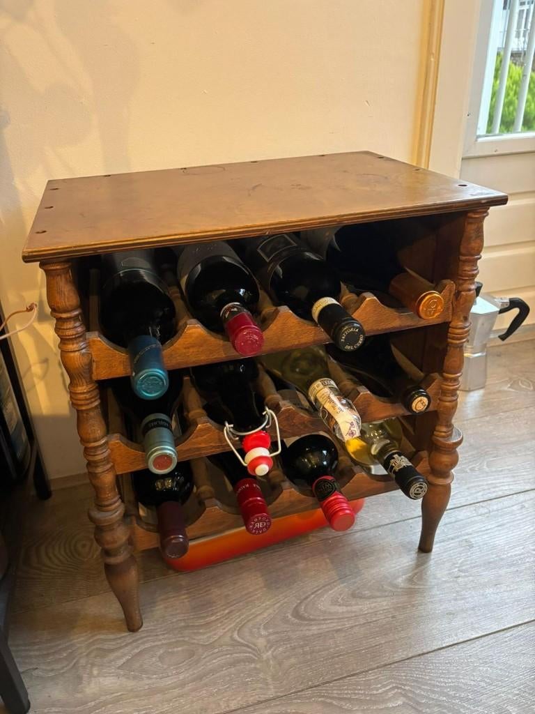 Wijnrek (zonder wijn), Ophalen, Gebruikt, 5 tot 15 flessen, Minder dan 50 cm