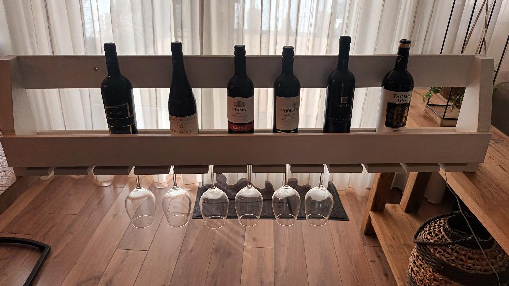 Wijnrek, Ophalen, Gebruikt, 5 tot 15 flessen, Minder dan 50 cm