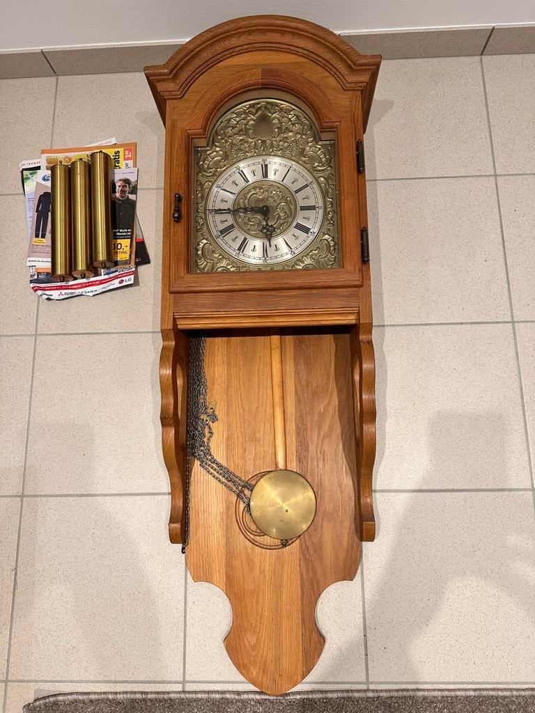 Klok Hangklok compleet onbeschadigd, Antiek en Kunst, Ophalen of Verzenden
