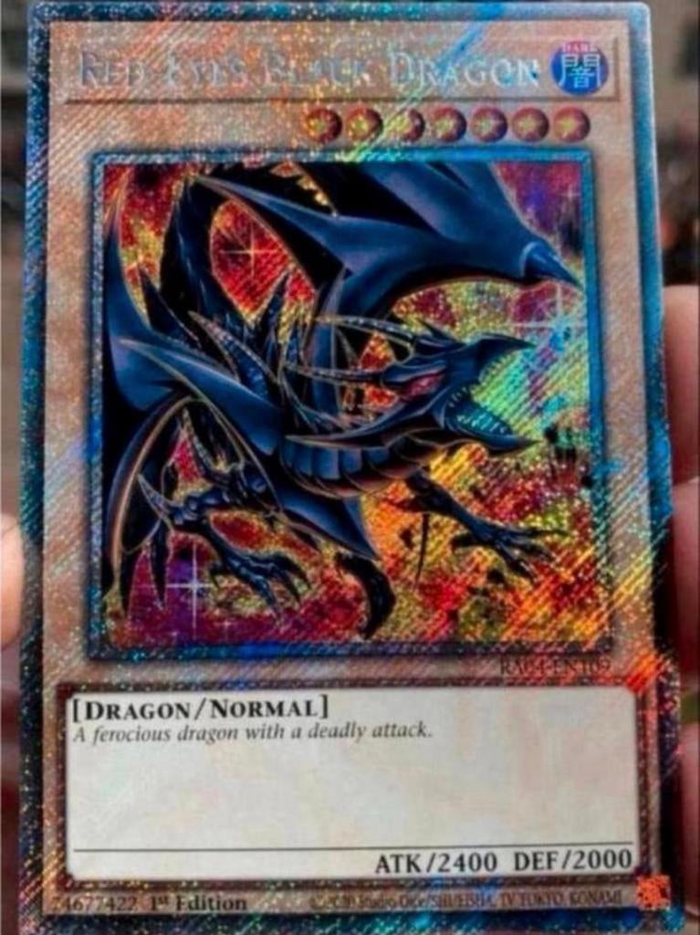 Yu-Gi-Oh! Alternate Red Eyes Black Dragon RA04 1st Ed Mint, Hobby en Vrije tijd, Verzamelkaartspellen | Yu-gi-Oh!, Ophalen of Verzenden