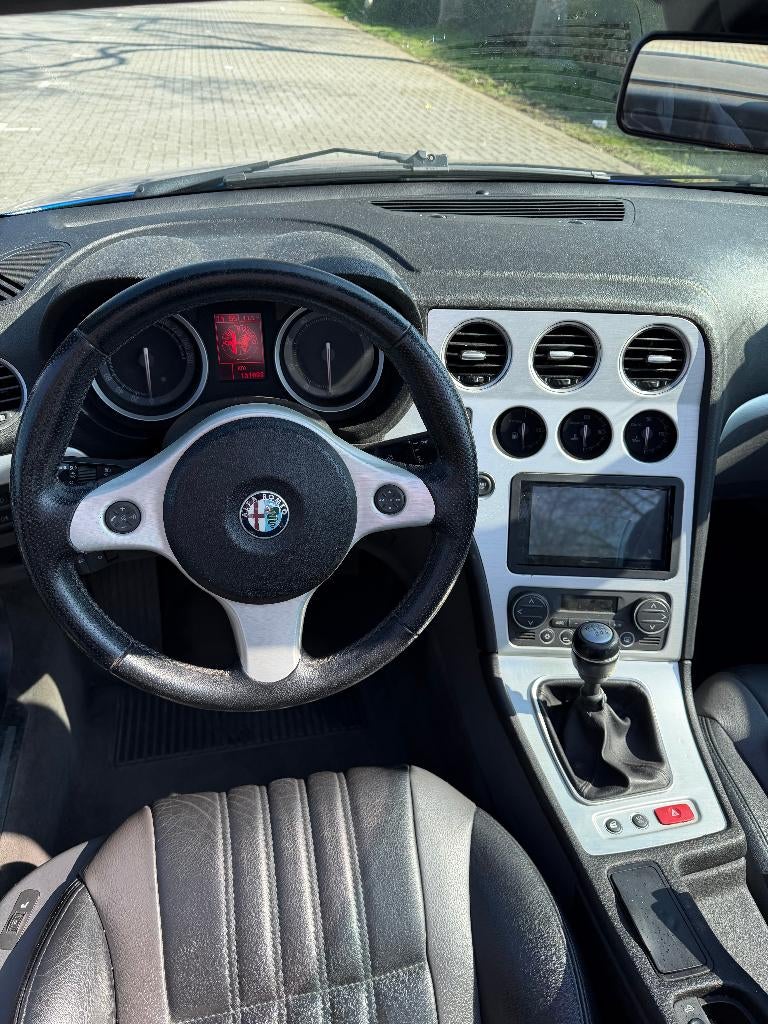 Alfa Romeo Spider 3.2 JTS Q4 2007 Blauw, Auto's, Alfa Romeo, 3195 cc, Zwart, Cabriolet, Blauw