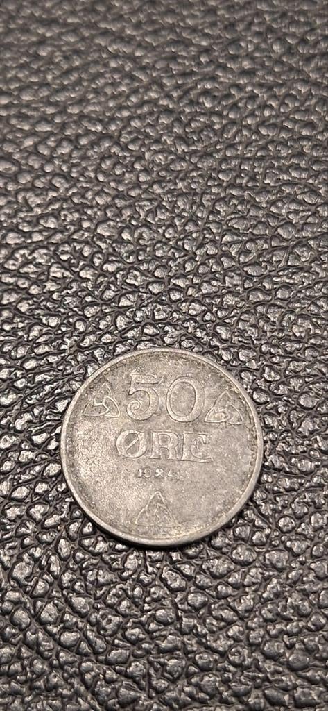 Noorwegen 50 ore 1941, Ophalen of Verzenden, Overige landen