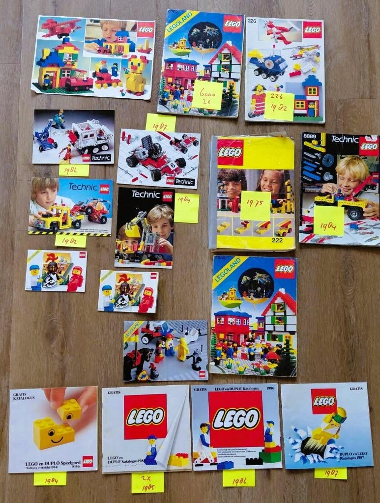 16x  catalogus idea book vintage Lego, Ophalen of Verzenden, Gebruikt, Complete set, Lego