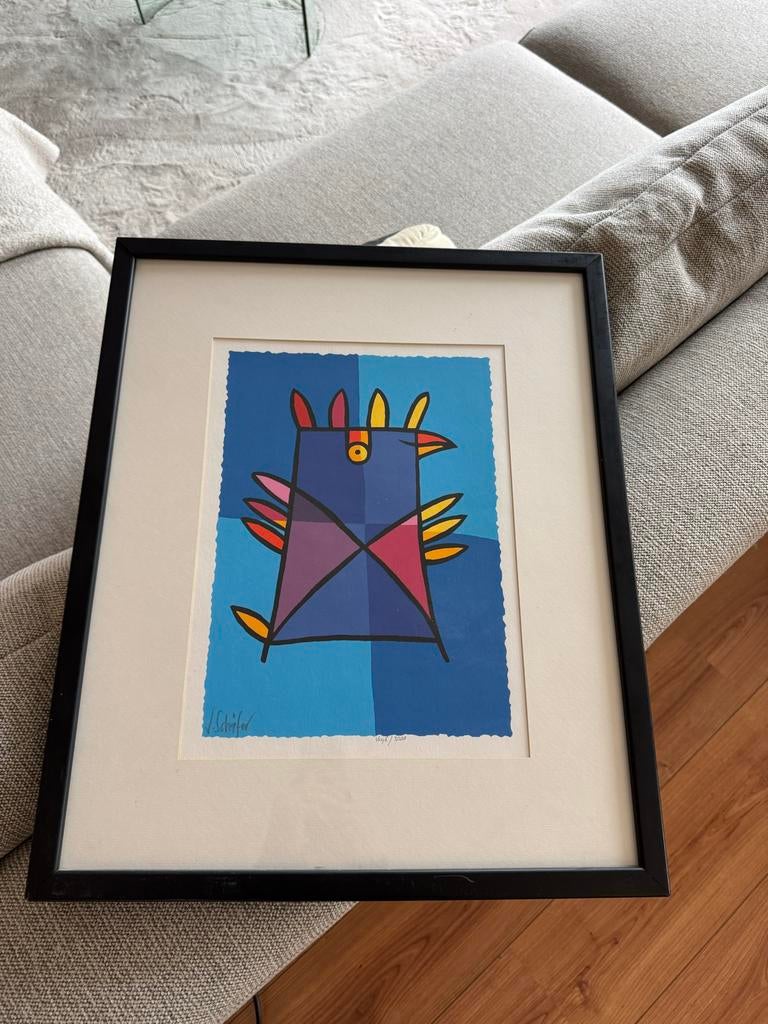 Jacqueline Schäfer Zeefdruk - Ingelijst - Nr. 1636/3000, Ophalen of Verzenden