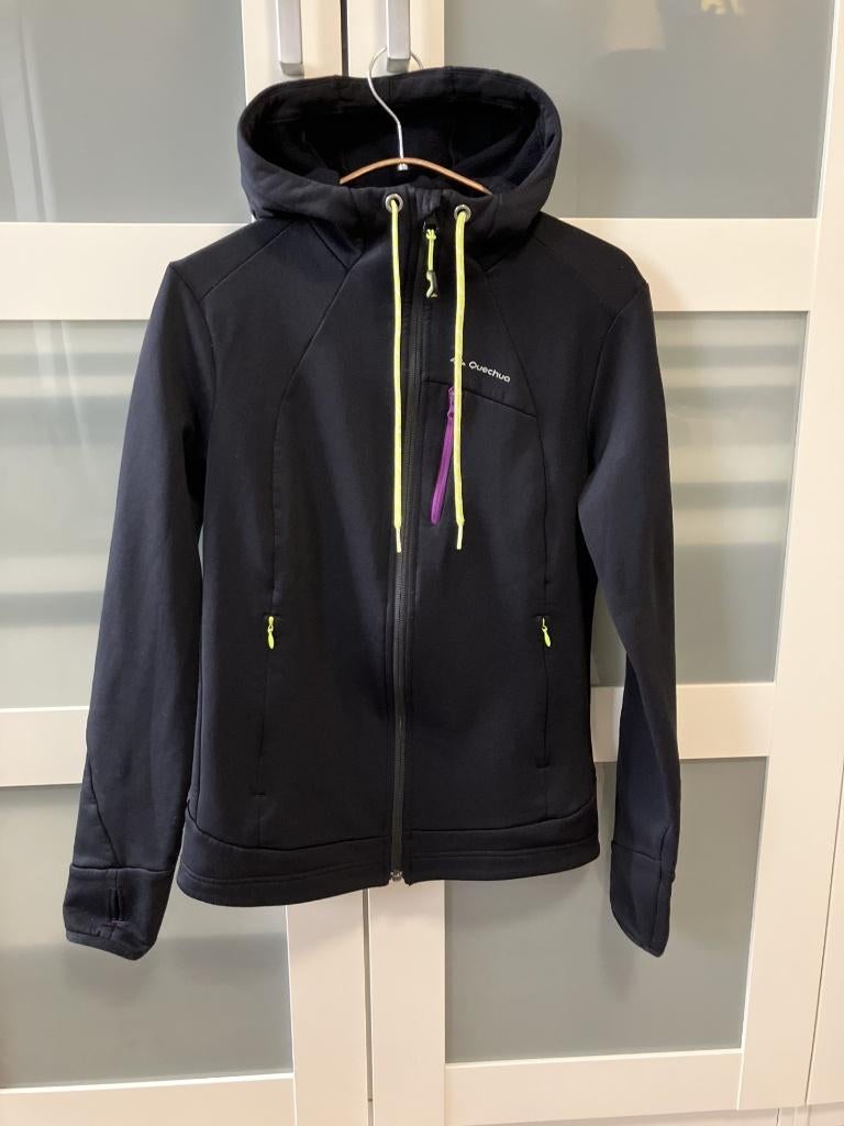 Softshell jas Quechua maat S, Zwart, Ophalen of Verzenden, Zo goed als nieuw, Quechua