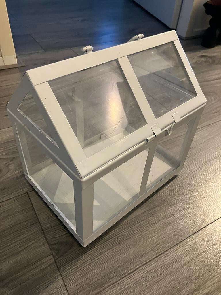 Ikea kweekkasje wit, voor in vensterbank, Tuin en Terras, Kweekspullen, Ophalen of Verzenden, Zo goed als nieuw, Kweekkast