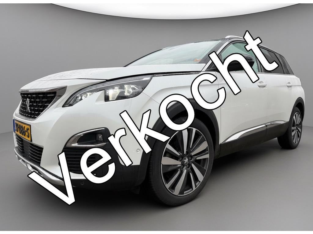 Peugeot 5008 130pk PT GT-Line 7p., Pano | Leer pack | Vol op, 1199 cc, 7 stoelen, Wit, 19 km/l