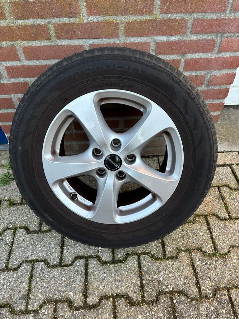 4 Borbet velgen met band 16 inch, Ophalen, Gebruikt