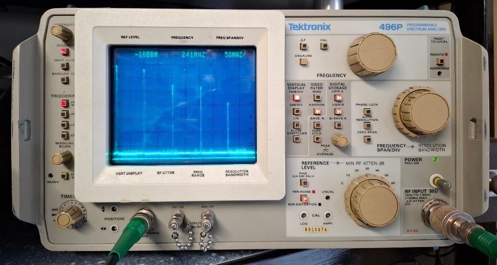 Tektronix 496P spectrumanalyzer, Ophalen of Verzenden, Zo goed als nieuw, Overige meters