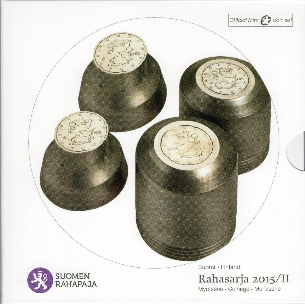 BU set Finland 2015 Blister Rahasarja 2 - 1 ct t/m 2 euro CC, Verzenden, Finland, Overige waardes, Setje