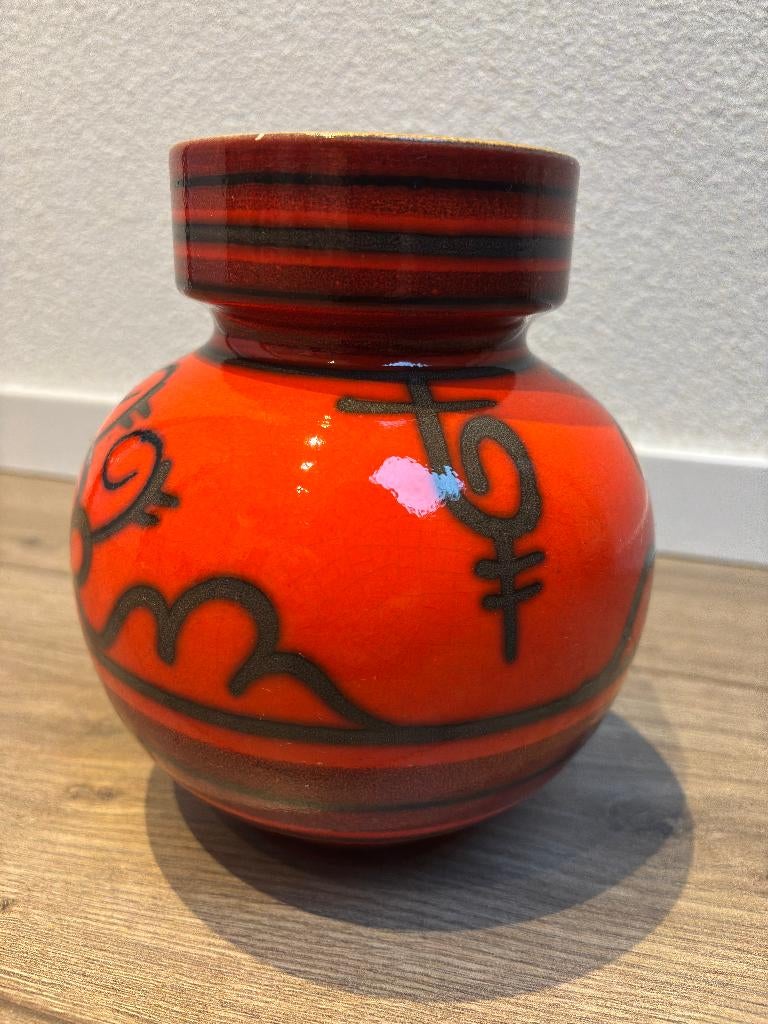 Vintage vaasje Flora Gouda – model 921 – decor Tokio, Antiek en Kunst, Ophalen of Verzenden