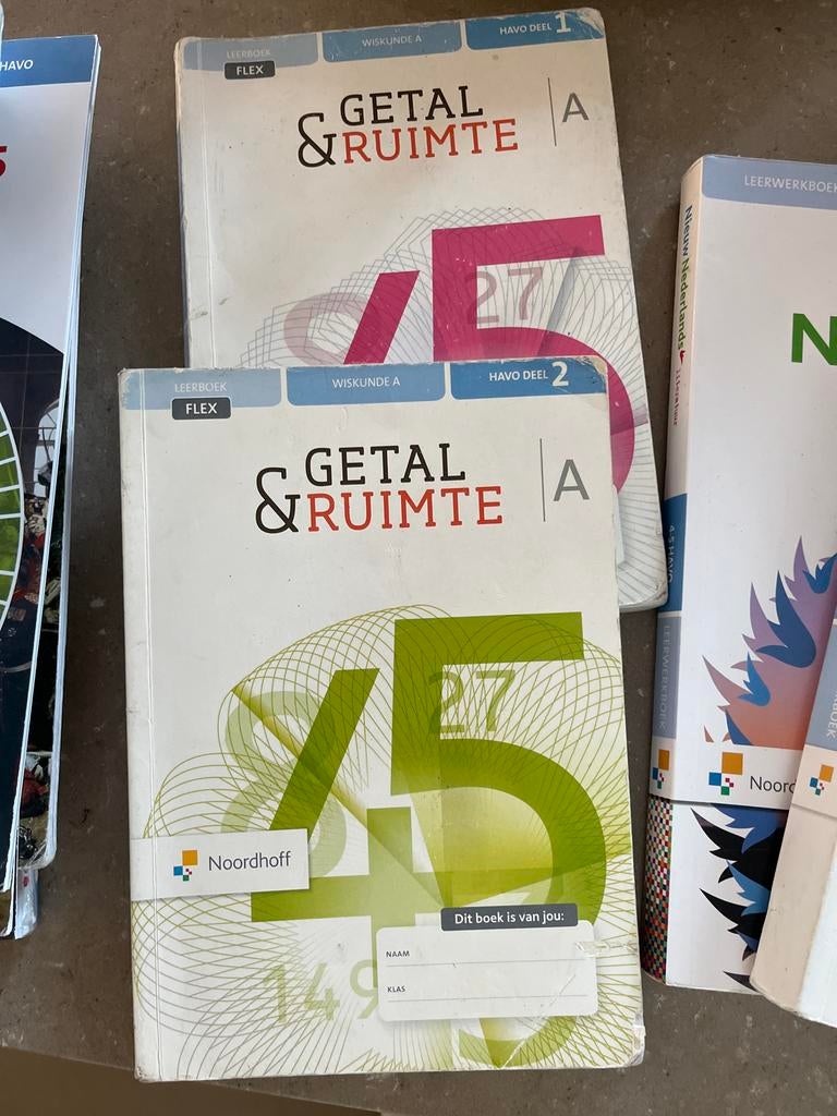 Getal & Ruimte Wiskunde A HAVO deel 1 en 2, Boeken, Ophalen, Gelezen, HAVO, Wiskunde A
