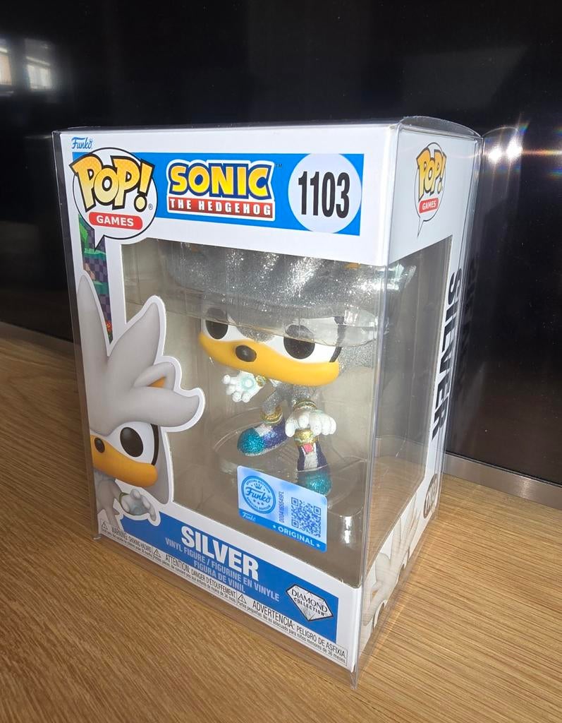 Funko Pop! 1103 Silver (Diamond) Sonic the Hedgehog LE, Ophalen of Verzenden, Nieuw