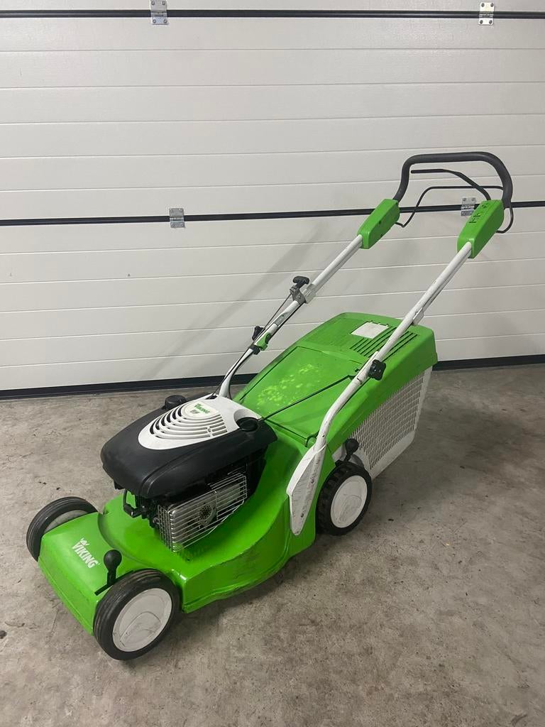 Viking MB 448 grasmaaier - Aandrijving en onderhoudsbeurt, Ophalen, Cirkelmaaier, Gebruikt, 50 cm of meer