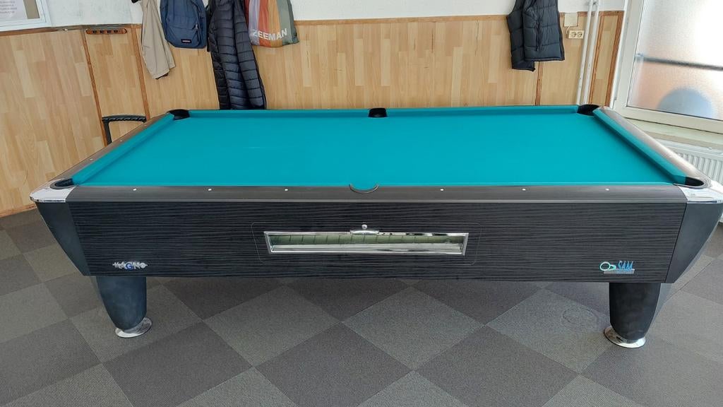 Mango Pooltafel 9ft met muntinworp (0.50/1 euro), Ophalen