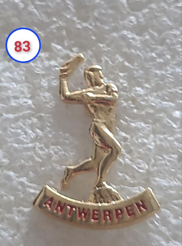 Pin Antwerpen met figuur, Verzamelen, Speldjes, Pins en Buttons, Verzenden