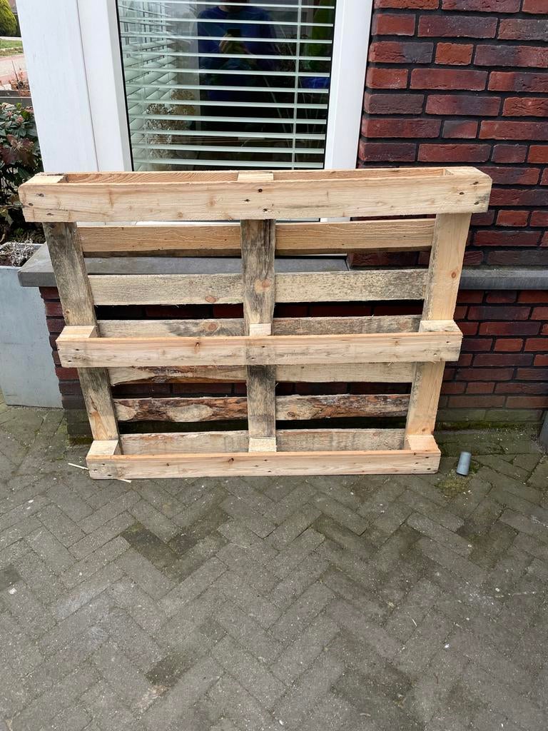Houten pallet, Doe-het-zelf en Verbouw, Kratten en Dozen, Ophalen, Gebruikt, 100 cm of meer, 60 cm of meer