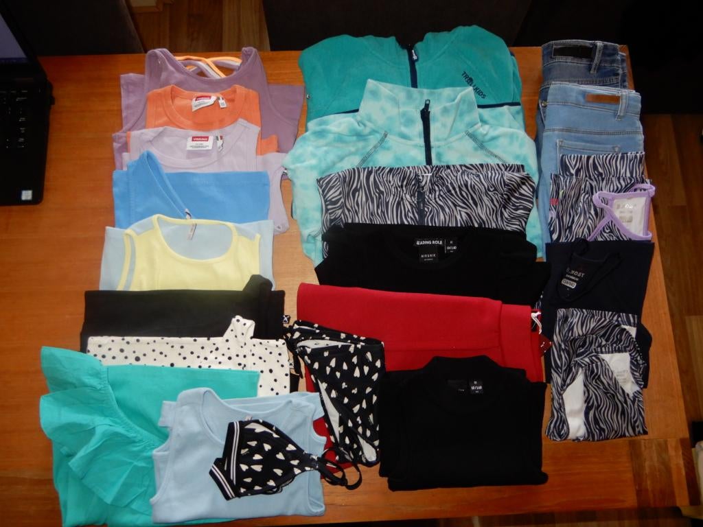 +20 Dlg Merk kleding pakket 134 / 140 oa vingino, nik&nik, Verzenden, Zo goed als nieuw, Maat 134