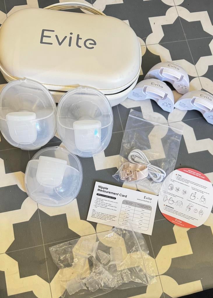 Evite draadloze dubbele borstkolf, Ophalen of Verzenden, Zo goed als nieuw, Borstkolf