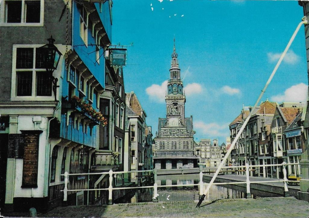 Alkmaar Waaggebouw Gelopen Ansichtkaart ( 6751 ), Verzamelen, Ophalen of Verzenden, 1960 tot 1980, Gelopen, Noord-Holland