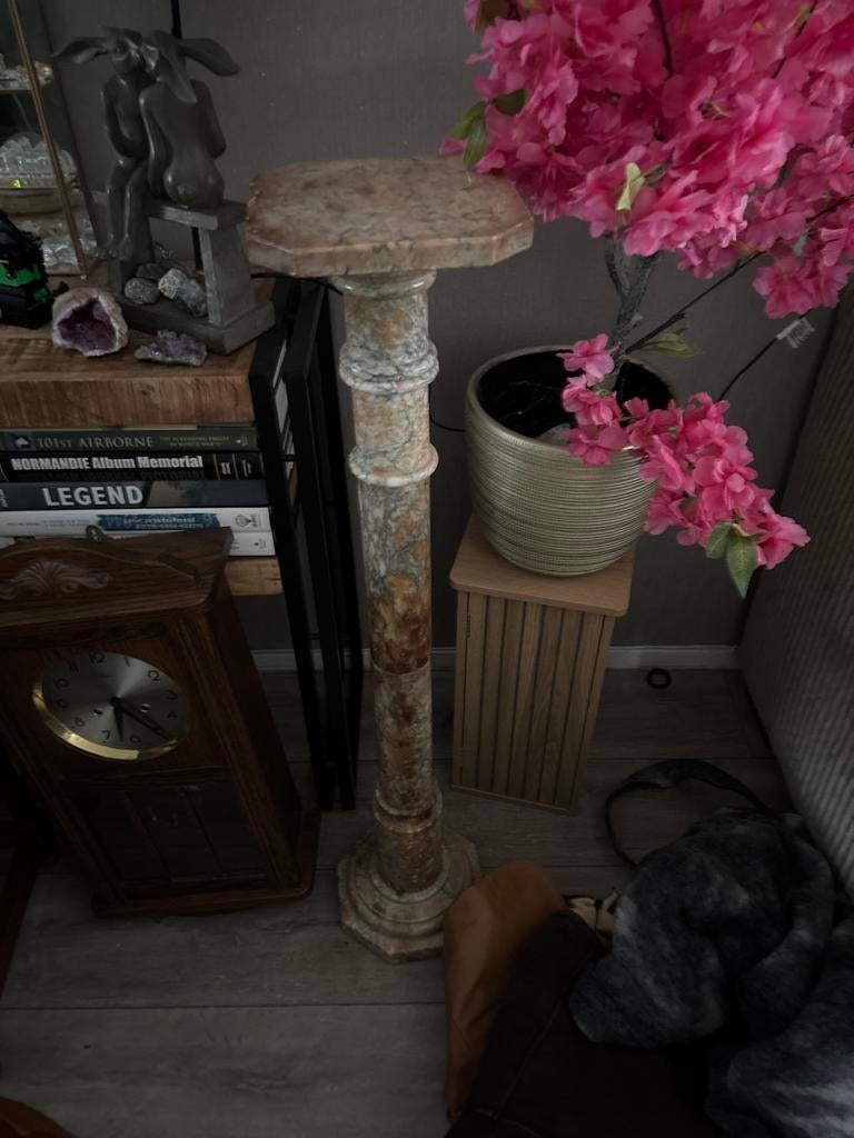 Marmeren pilaar - 96x19,5x19,5 cm, Ophalen, Zo goed als nieuw