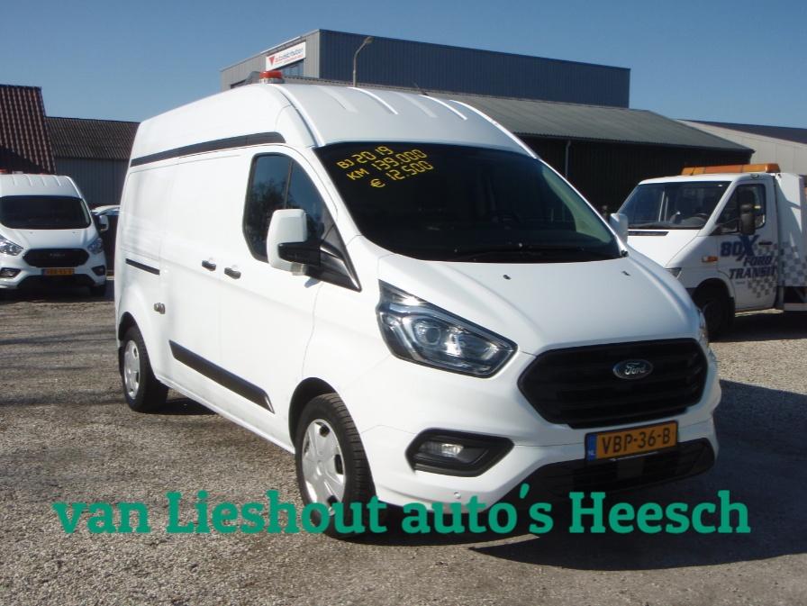 Ford Transit Custom L2H2 Trend zeer nette auto 139584 km 201, 4 cilinders, LED verlichting, Wit, Origineel Nederlands