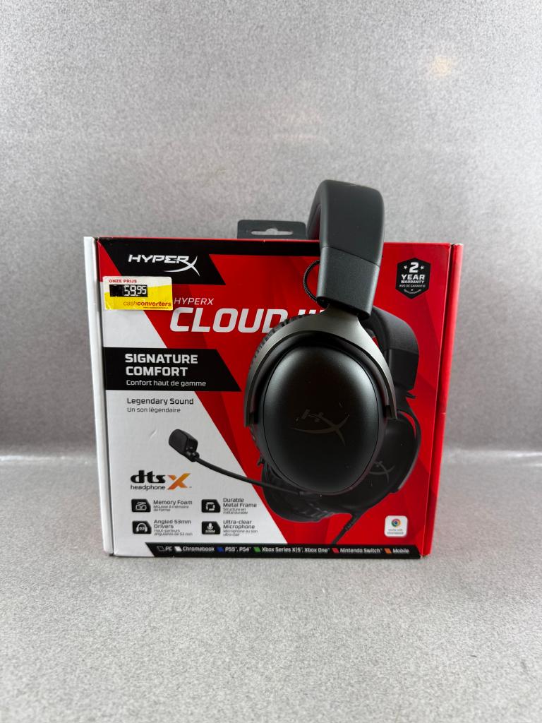 Hyperx Cloud III koptelefoon | wired | nieuw |  406062, HyperX, Nieuw, Ophalen of Verzenden, Over-ear