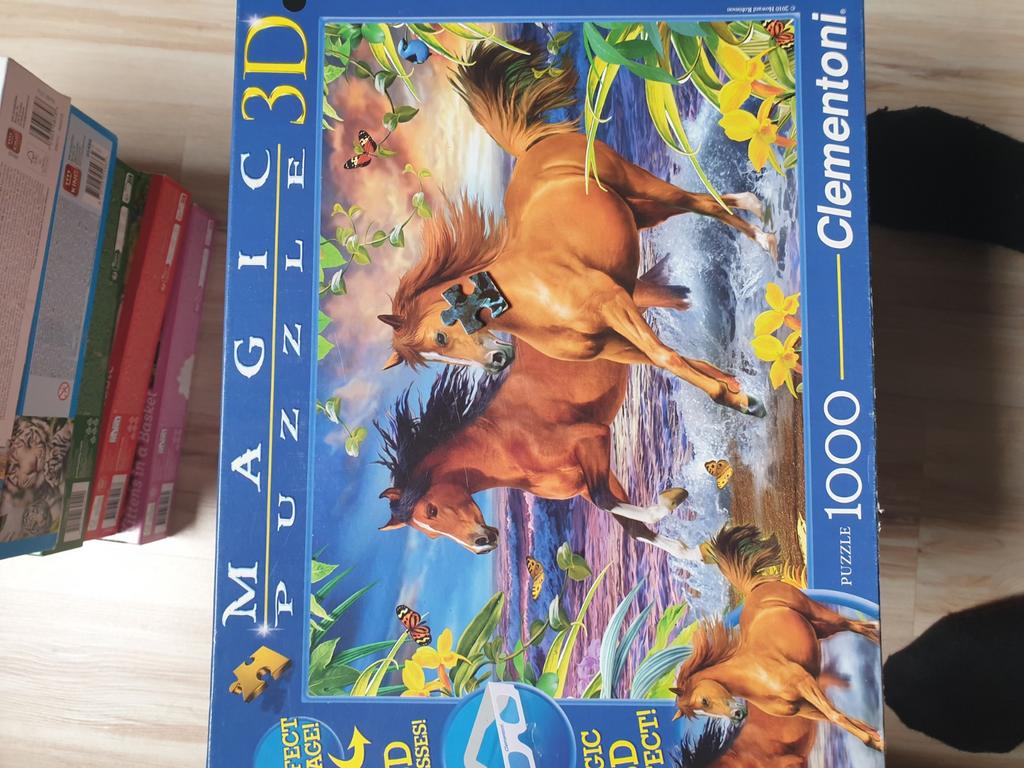 3 D puzzel met paarden, Ophalen of Verzenden, 500 t/m 1500 stukjes, Zo goed als nieuw