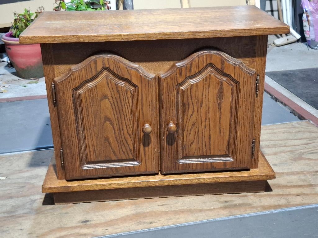 KLEIN DRESSOIR KASTJE BREED 80 CM DIEP 41 CM HOOG 60 CM, Ophalen, Gebruikt, 50 tot 100 cm, 25 tot 50 cm