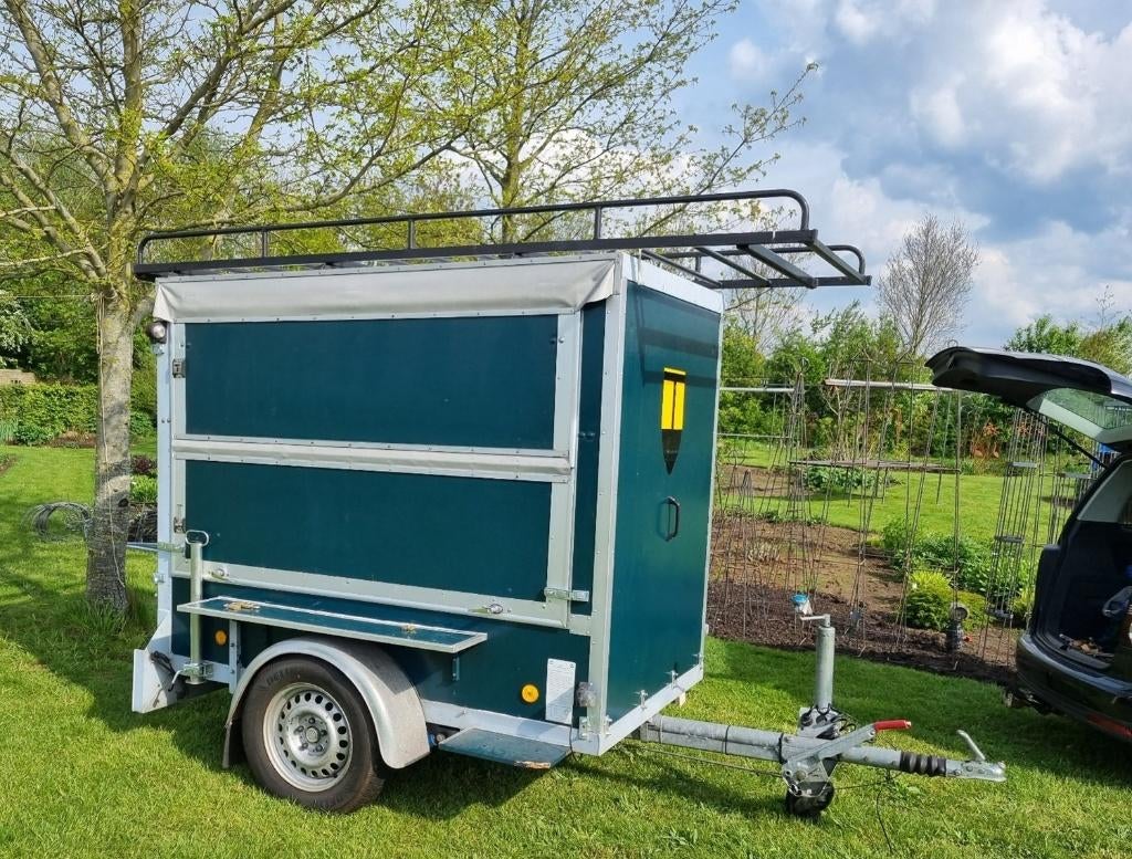 mobiele beurs kraam/ aanhanger, Auto diversen, Aanhangers en Bagagewagens, Ophalen, Gebruikt
