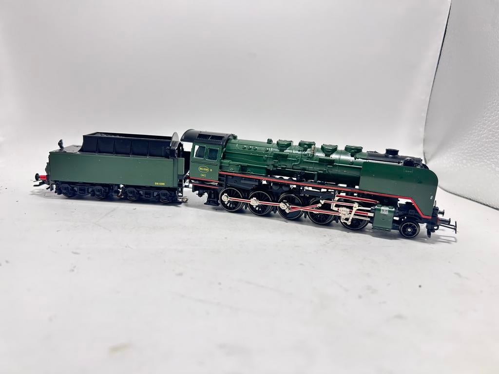 Märklin 3314 stoomlocomotief serie 25 van de SNCB, B, Wisselstroom, Locomotief, A