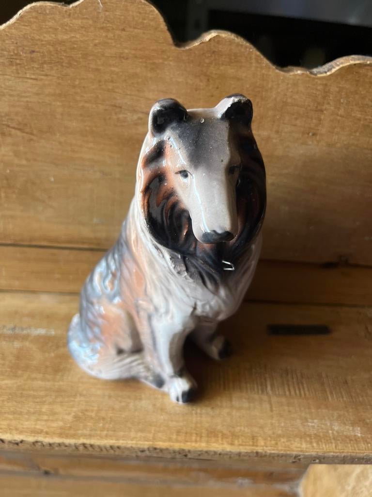 Beeldje van een hond, Collie, Ophalen of Verzenden, Gebruikt, Dier