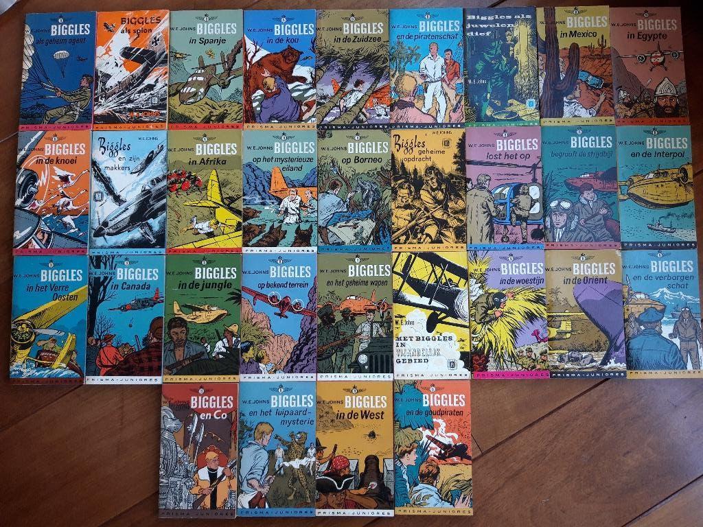 31x Biggles pocket strips, Boeken, Ophalen of Verzenden, Zo goed als nieuw