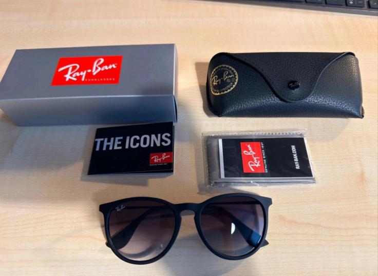 Nieuwe Ray-Ban Erika Zonnebril - Inclusief Doos & Koker, Sieraden, Tassen en Uiterlijk, Zonnebrillen en Brillen | Dames, Zonnebril