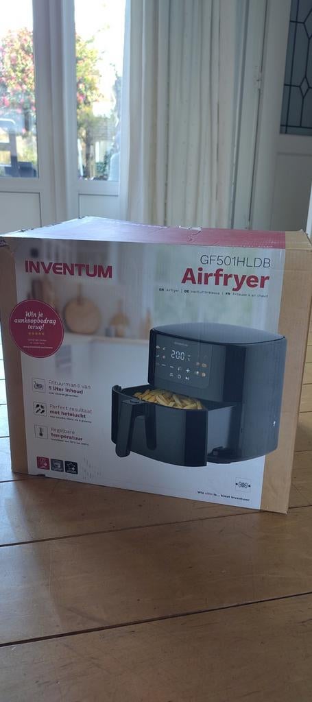 Inventum Airfryer GF501HLDB - Nieuw in doos!, Ophalen of Verzenden, Nieuw, Airfryer