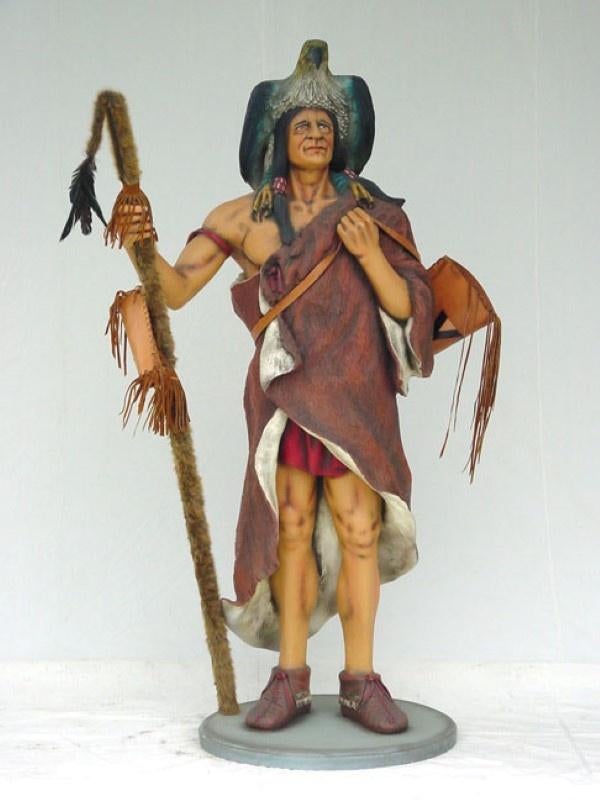 Indian levensgroot– Indiaan beeld - Hoogte 200 cm, Ophalen, Nieuw