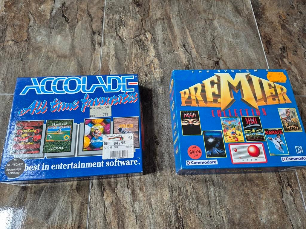 Commodore 64 disk All Time Favorites & Premier Collection, 2 spelers, Ophalen of Verzenden, Zo goed als nieuw