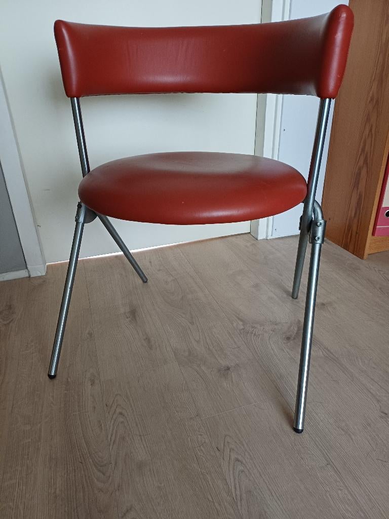 2 stoelen SZ09 Spectrum Werner Blaser, Gebruikt, Twee, Leer, Ophalen of Verzenden