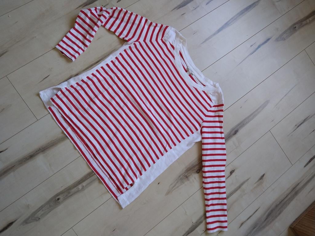 Shirt * rood-witte strepen * Esprit * L, Kleding | Dames, Maat 38/40 (M), Wit, Ophalen of Verzenden, Zo goed als nieuw