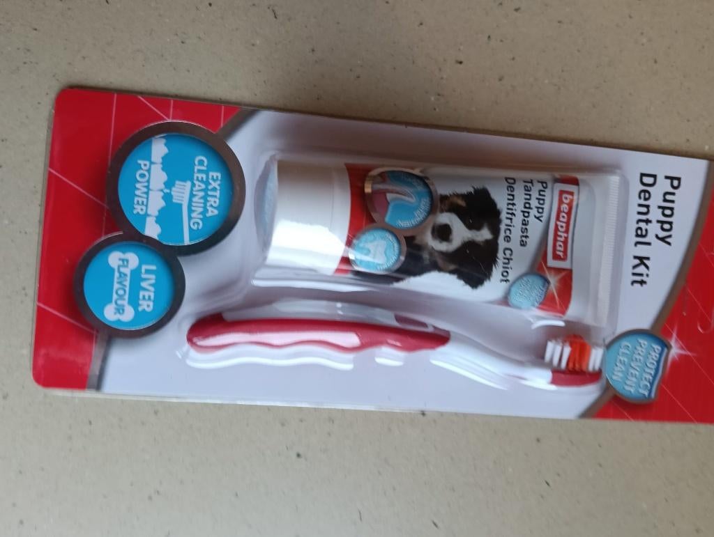 puppy dental kit beaphar  tht 180426, Ophalen of Verzenden, Hond