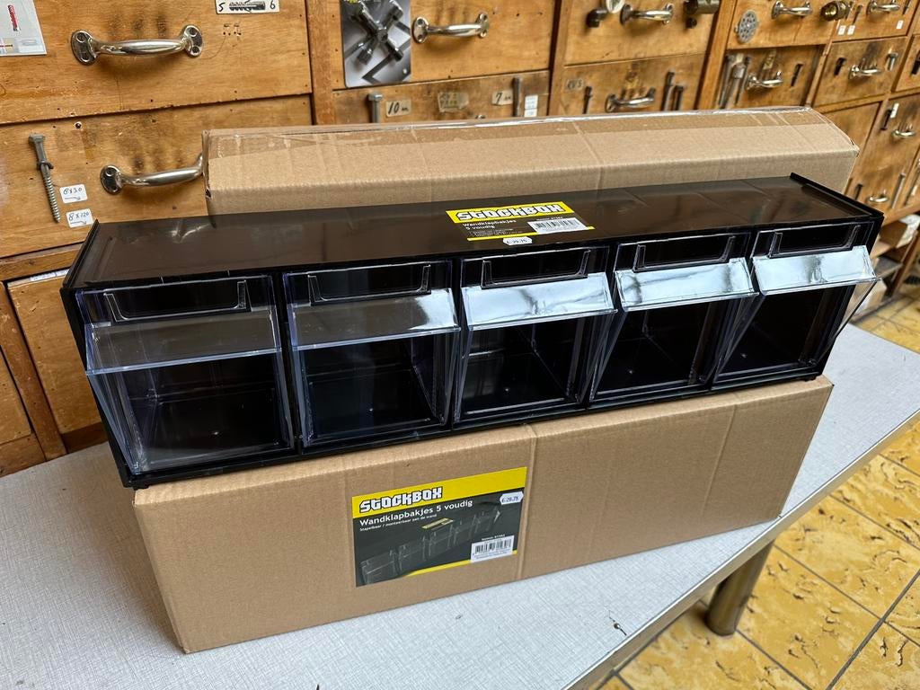 Stockbox kantelbakjes 5D - 4 stuks OP=OP!, Ophalen, Nieuw