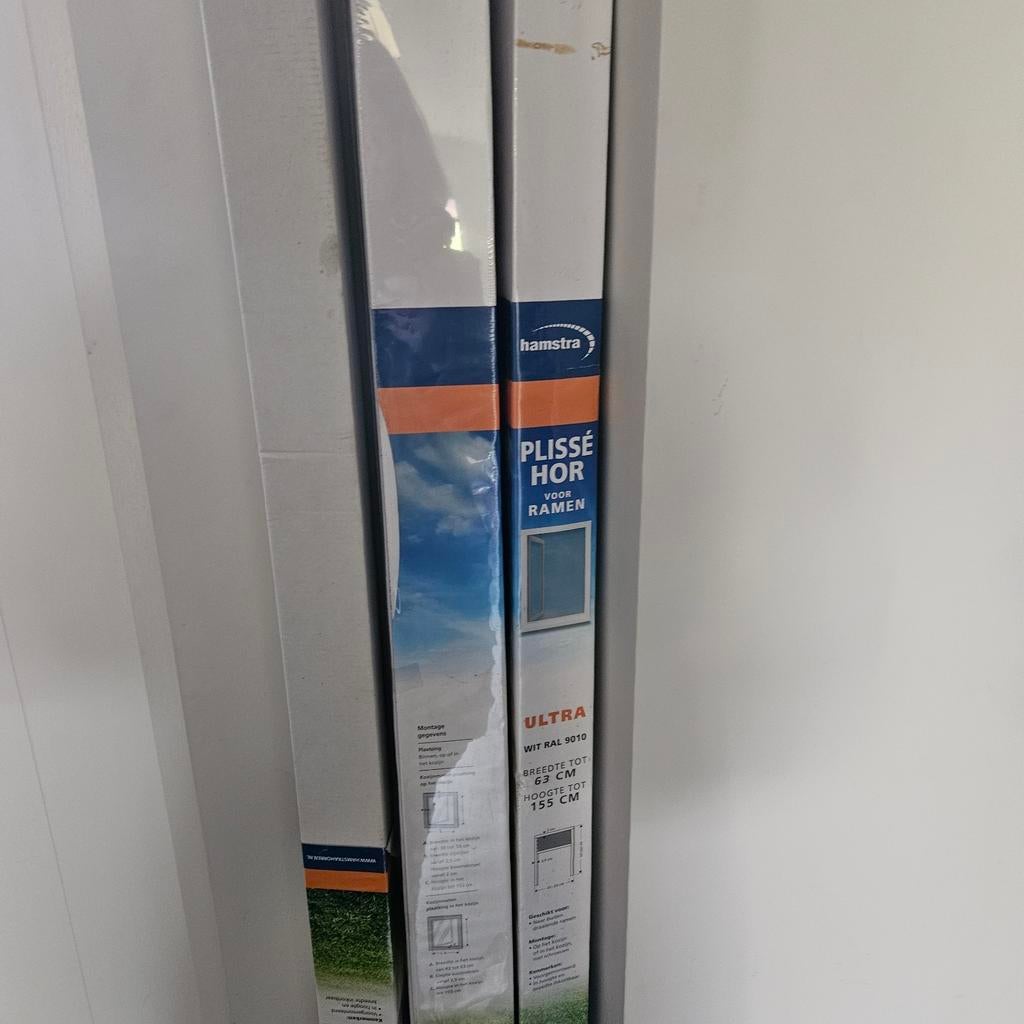 Hamstra Plissé Hor voor Ramen - Wit RAL 9010, Ophalen, Minder dan 80 cm, Overige typen, Minder dan 200 cm