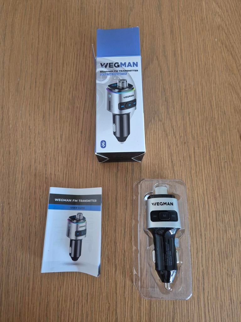 NIEUW Wegman bluetooth fm transmitter, Auto diversen, Carkits, Ophalen of Verzenden, Nieuw
