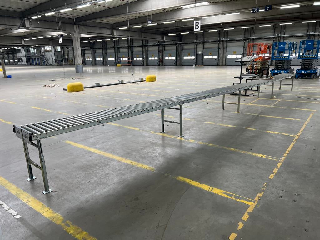 Rollerbaan transportbaan transportband 42 meter, Ophalen of Verzenden, Gebruikt