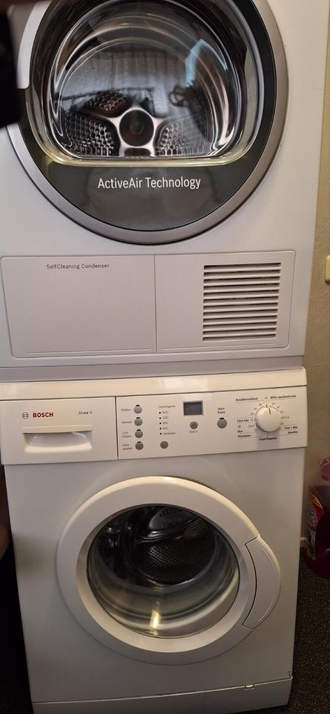 Bosch was droogcombinatie, 6 tot 8 kg, Ophalen of Verzenden, Gebruikt, 85 tot 90 cm