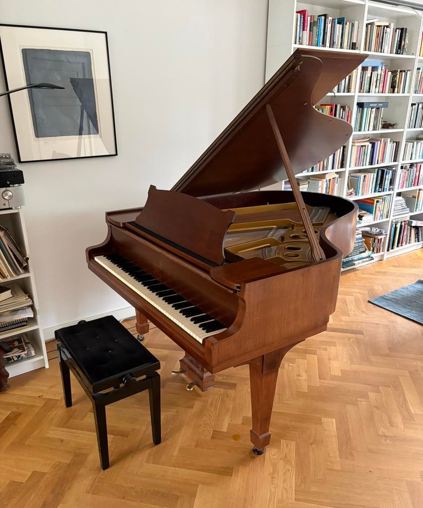 Steinway & Sons vleugel. Model “O” 1957 Hamburg., Muziek en Instrumenten, Piano's, Ophalen, Zo goed als nieuw, Bruin, Vleugel