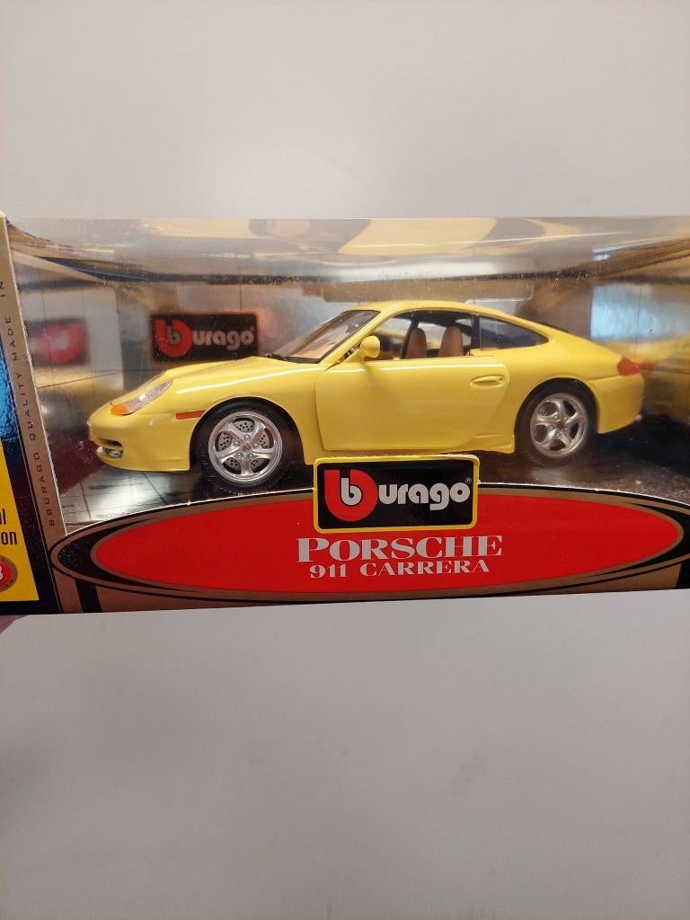 porsche-996-geel carrera burago, Eu, Auto, Eu, Nieuw