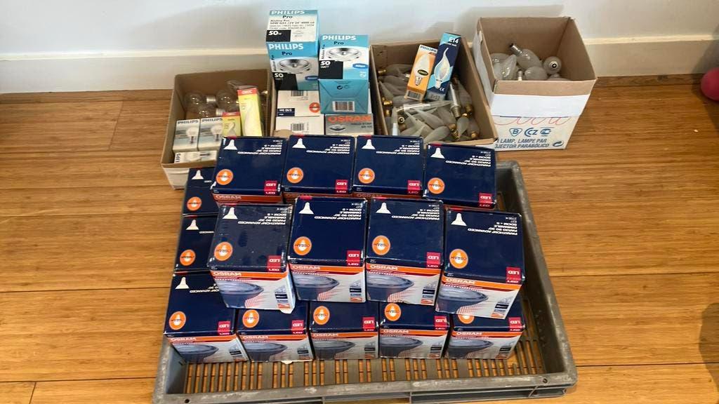 Restpartij gloei- halogeenlampen, Ophalen, Gebruikt