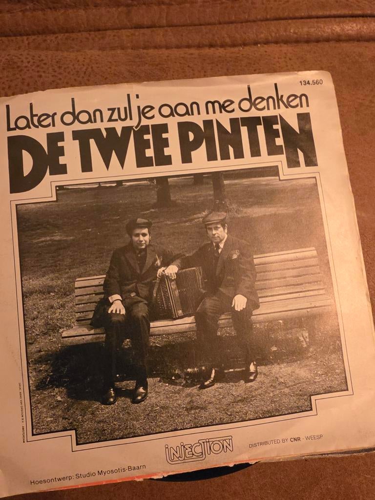 De Twee Pinten - Later dan zul je aan me denken single, Cd's en Dvd's, 1 single, Ophalen of Verzenden, Gebruikt, Nederlandstalig